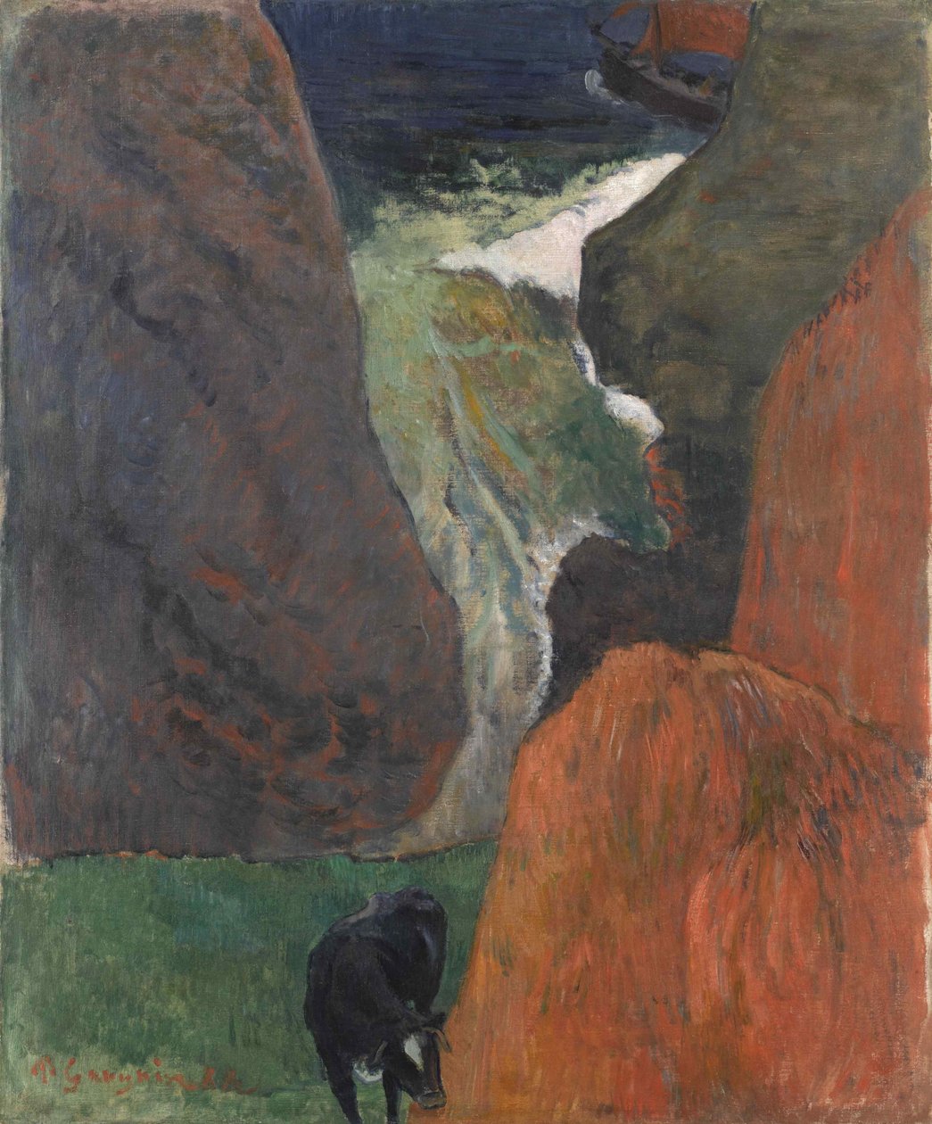 Marine med ko, 1888. av Paul Gauguin
