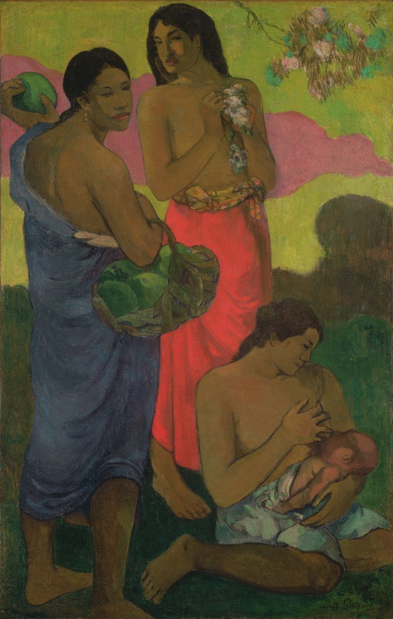 Moderskap II av Paul Gauguin