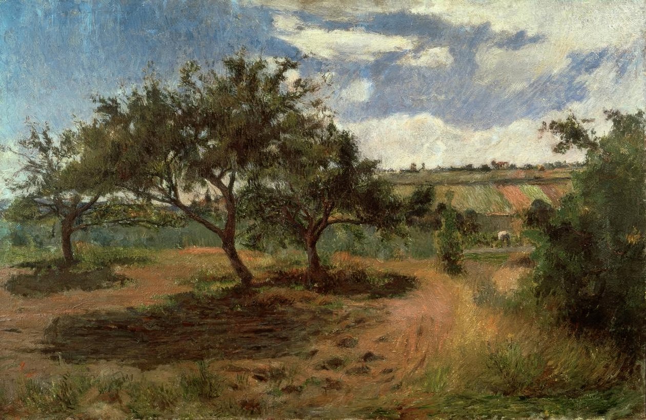 Äppelträd i blom (III) av Paul Gauguin