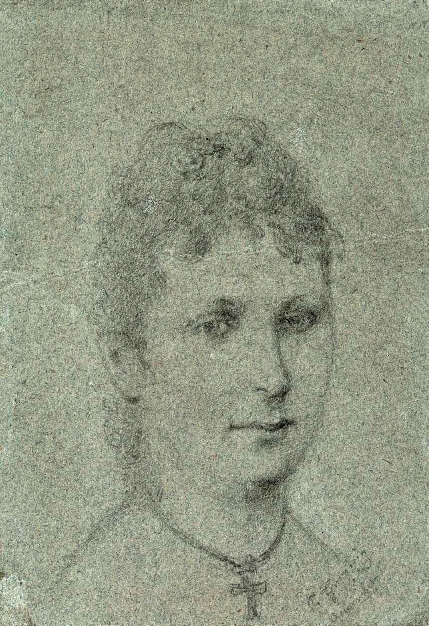 Porträtt av Mette-Sophie Gad, ca 1873. av Paul Gauguin