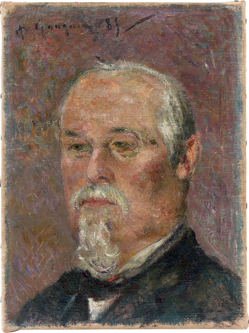 Porträtt av Philibert Favre, 1885. av Paul Gauguin