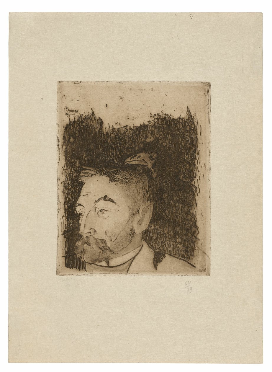 Porträtt av Stéphane Mallarmé av Paul Gauguin