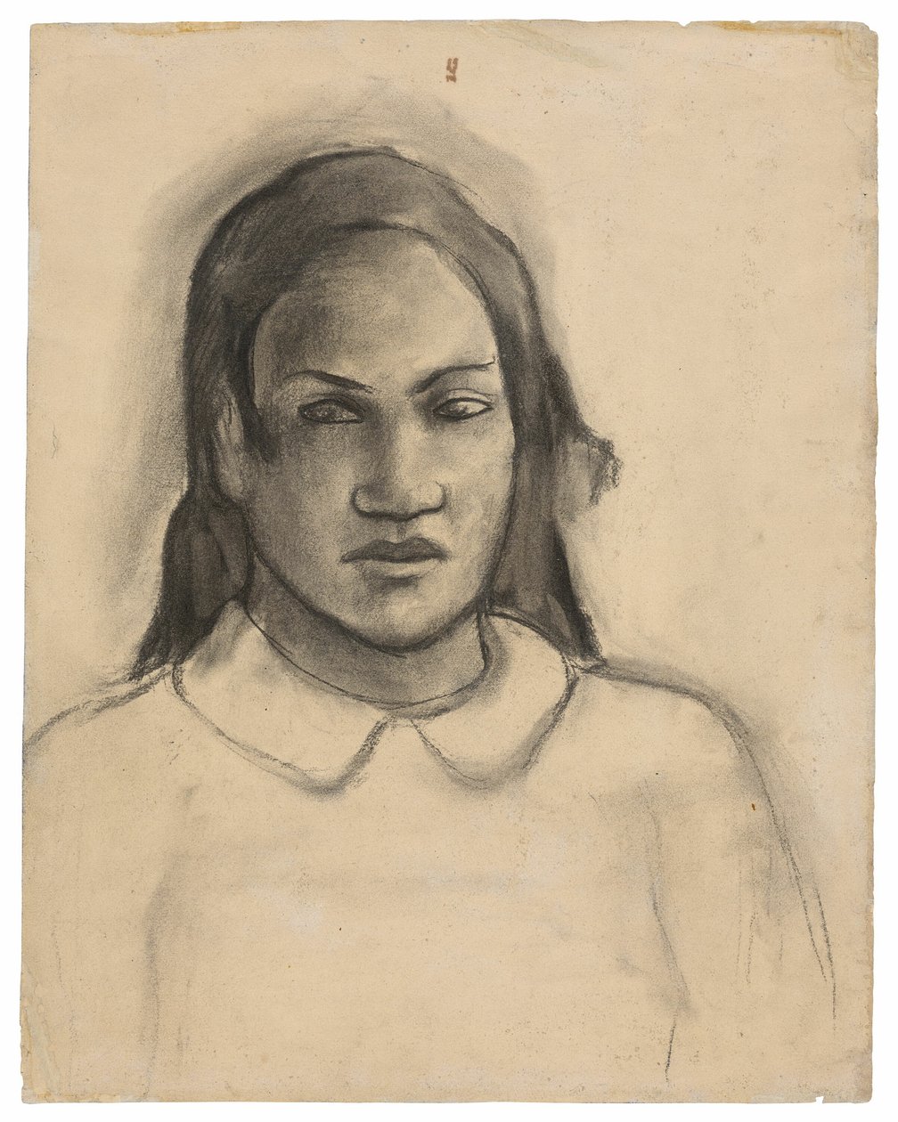 Porträtt av Tehamana av Paul Gauguin