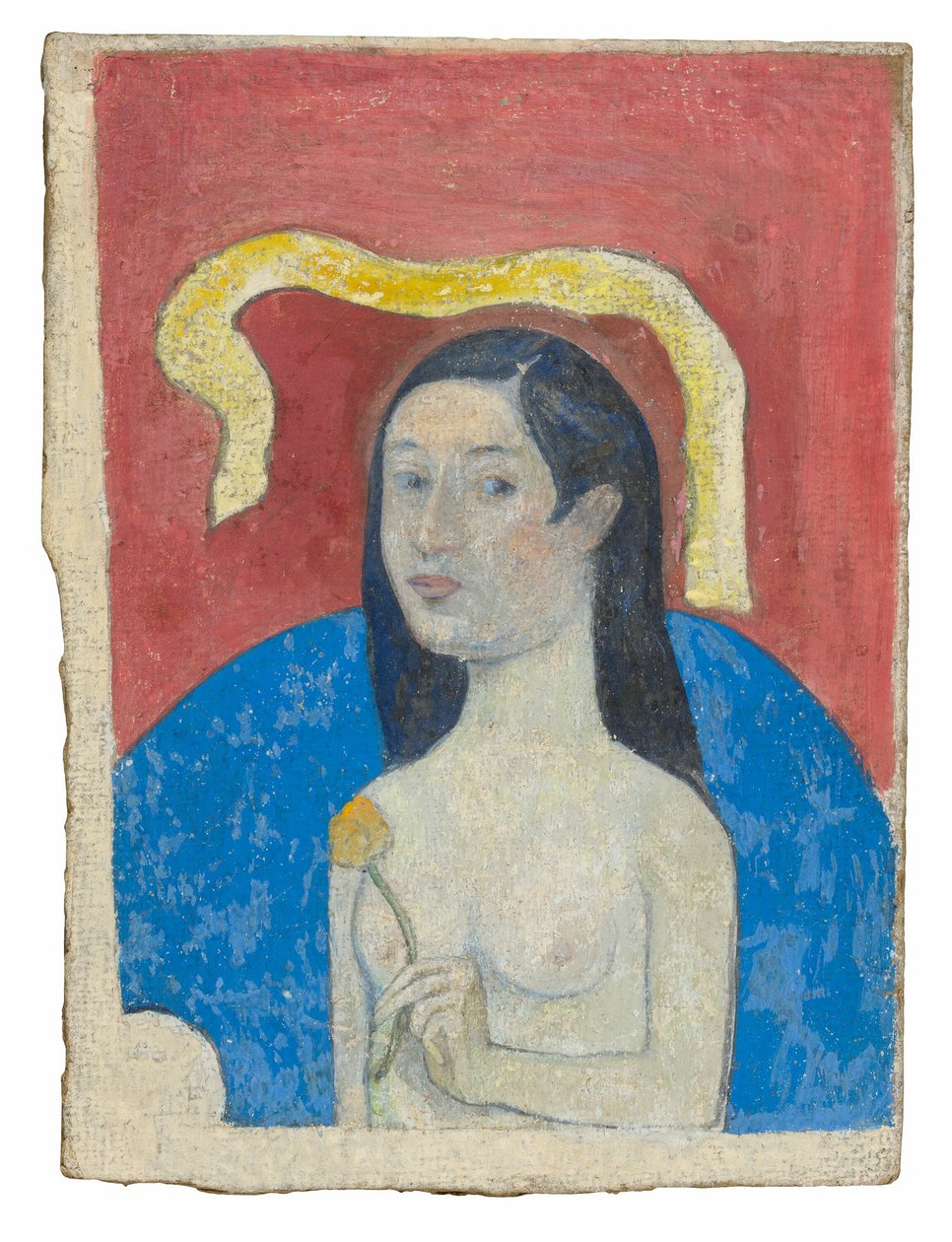 Porträtt av konstnärens mor (Eva) av Paul Gauguin