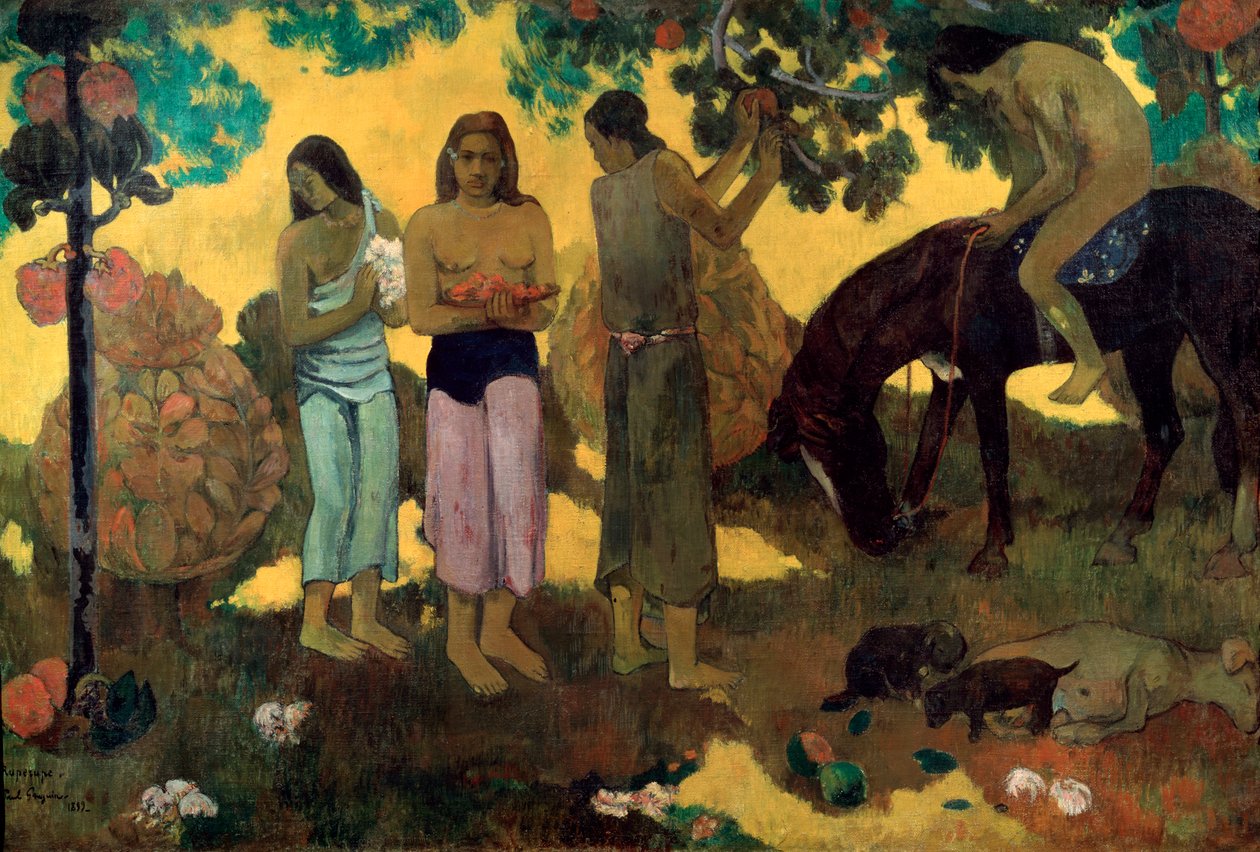 Rupe Rupe Fruit Gathering, 1899. av Paul Gauguin