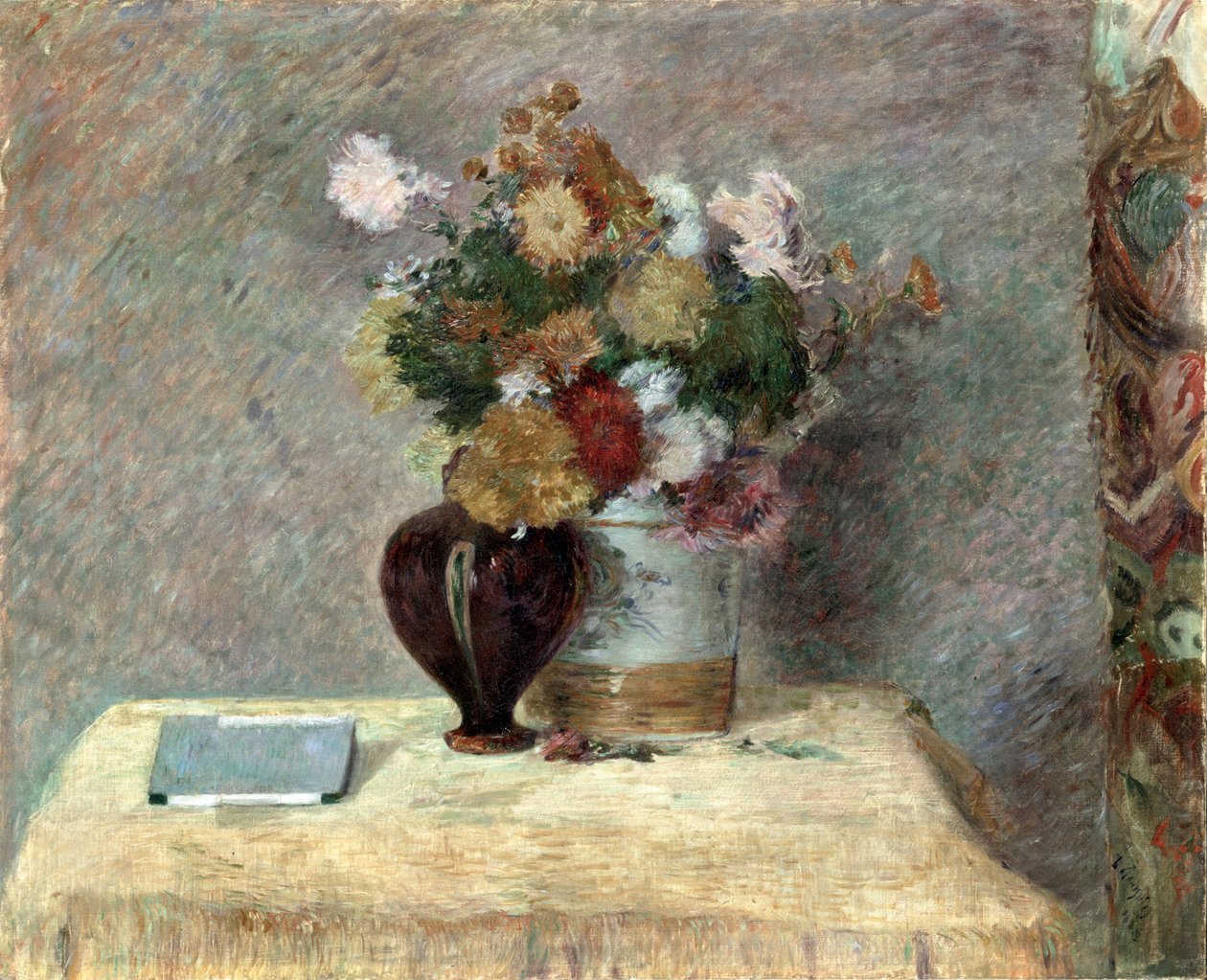Stilleben med blommor. av Paul Gauguin