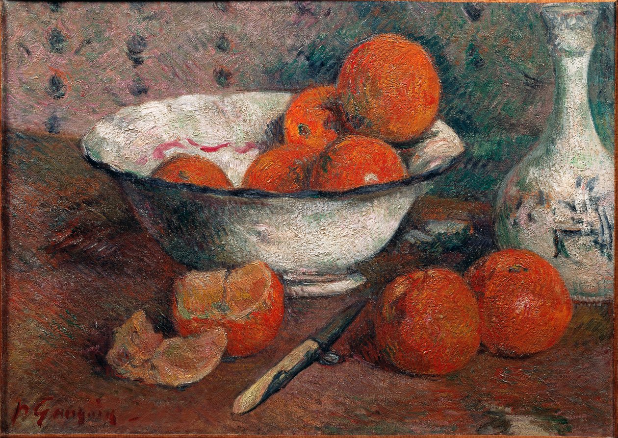 Stilleben med apelsiner av Paul Gauguin