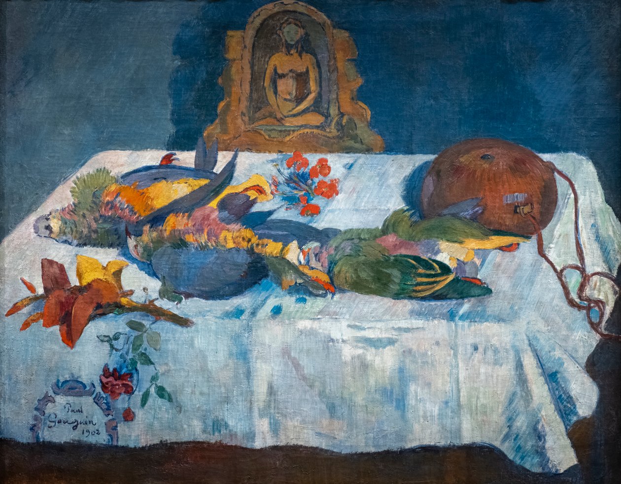 Stilleben med papegojor av Paul Gauguin