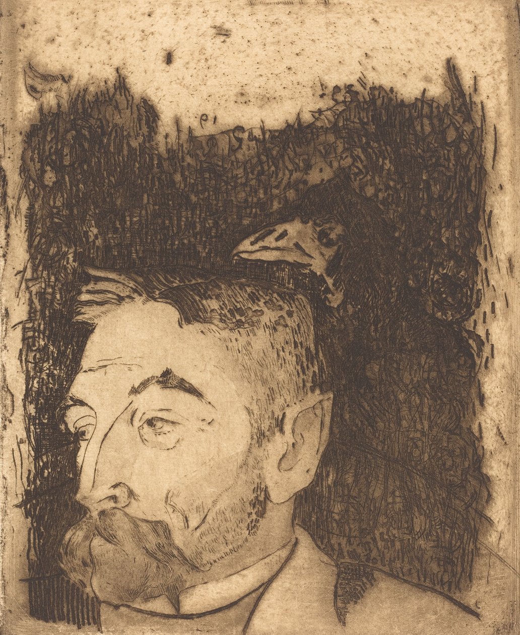 Stephane Mallarmé, 1891. av Paul Gauguin