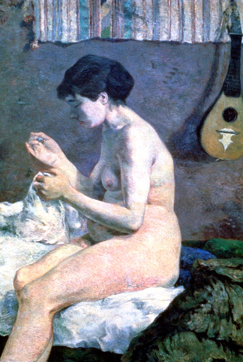 Studie av en naken, 1880 av Paul Gauguin