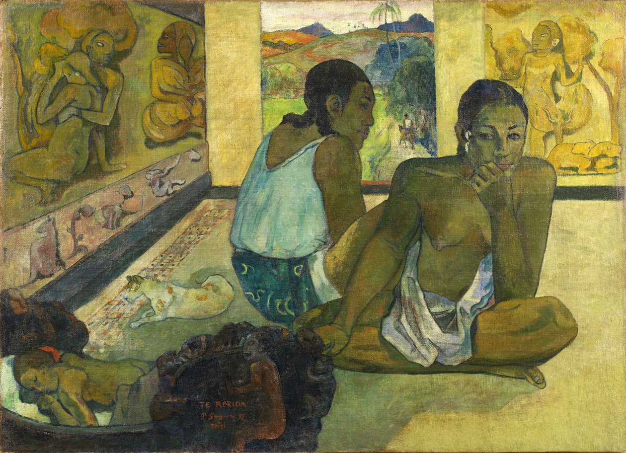 Tahitian:  Te rereioa Drömmen av Paul Gauguin