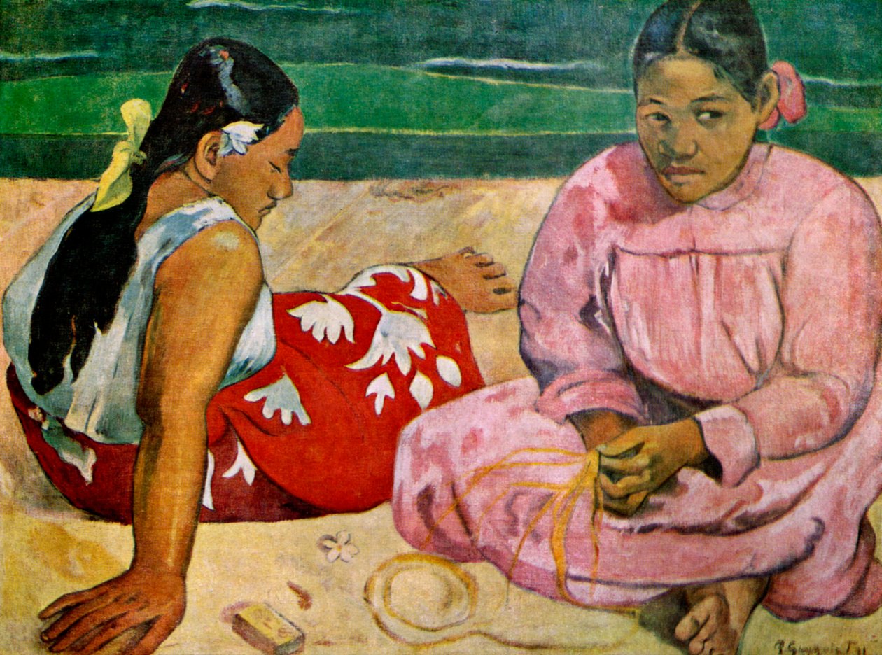 Tahitiska kvinnor på stranden, 1891 1939. av Paul Gauguin