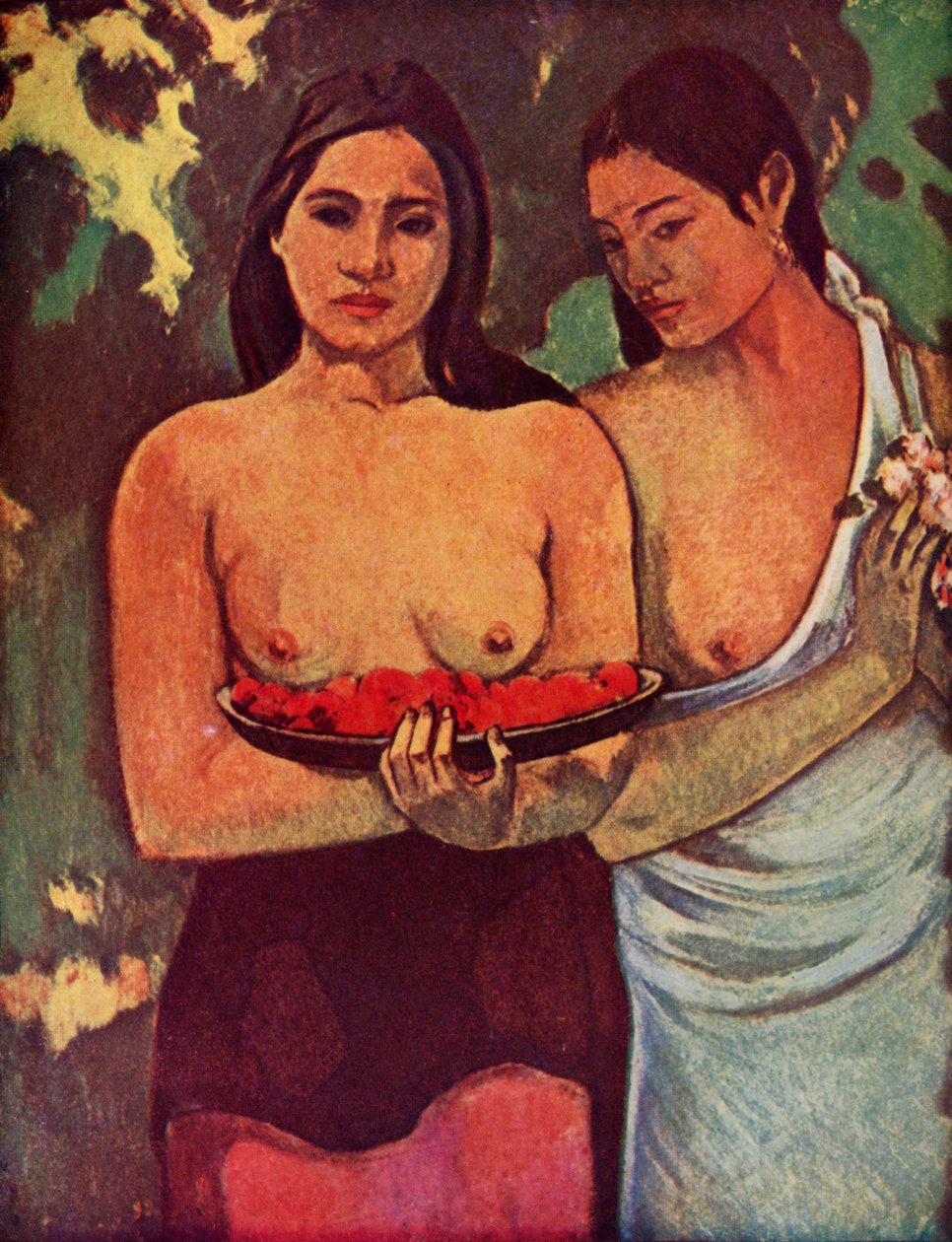 Tahitianer med mango, 1936 av Paul Gauguin
