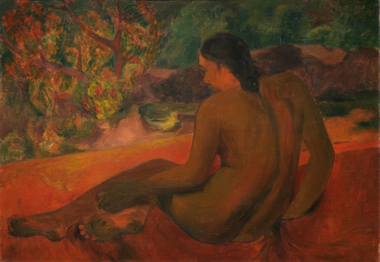 Tahitisk kvinna av Paul Gauguin