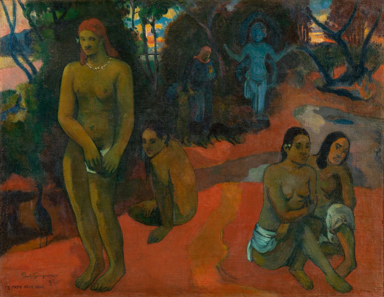 Te Pape Nave Nave (läckra vatten) av Paul Gauguin