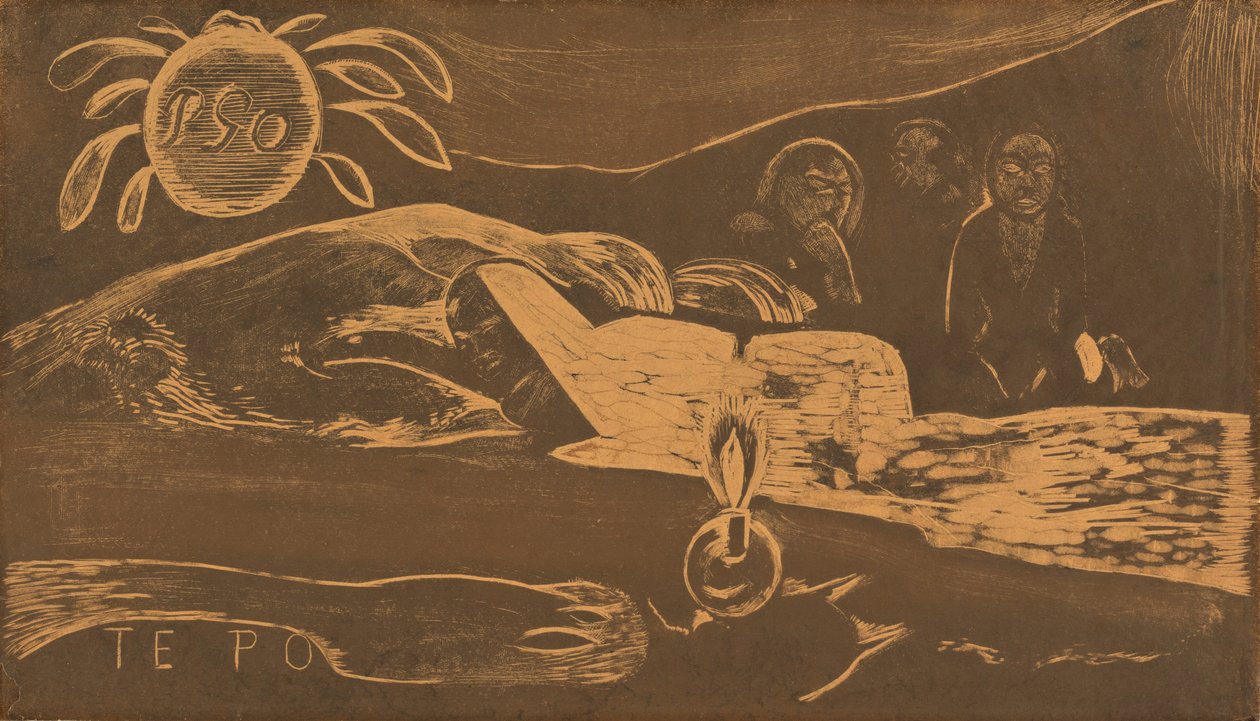 Te Po Den långa natten, 18941895. av Paul Gauguin