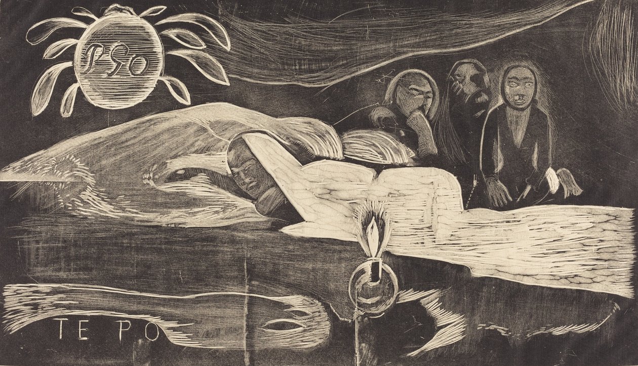 Te Po Den långa natten, 18941895. av Paul Gauguin