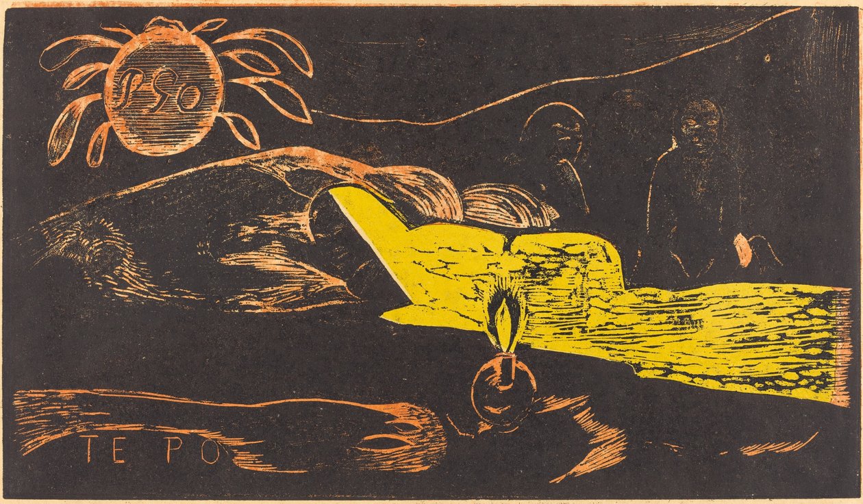 Te Po Den långa natten, 18941895. av Paul Gauguin