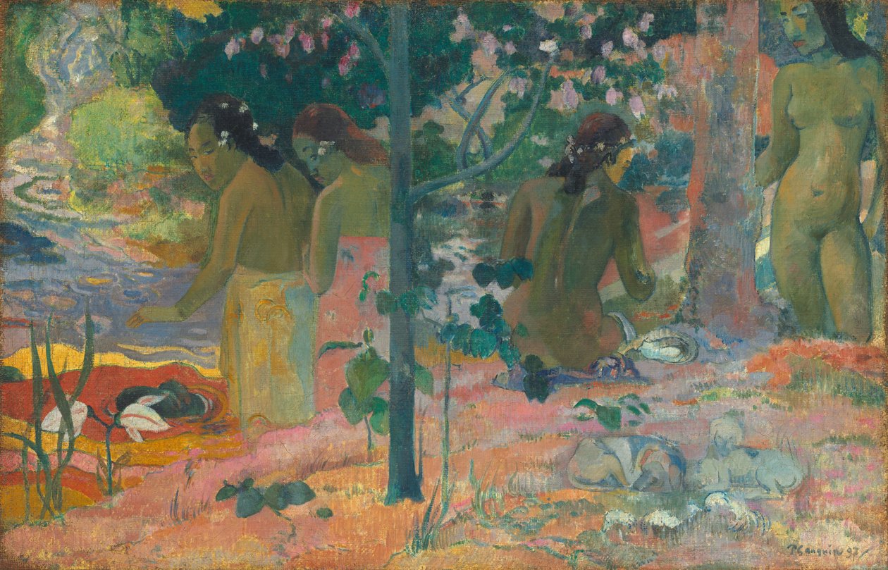Badgästerna av Paul Gauguin