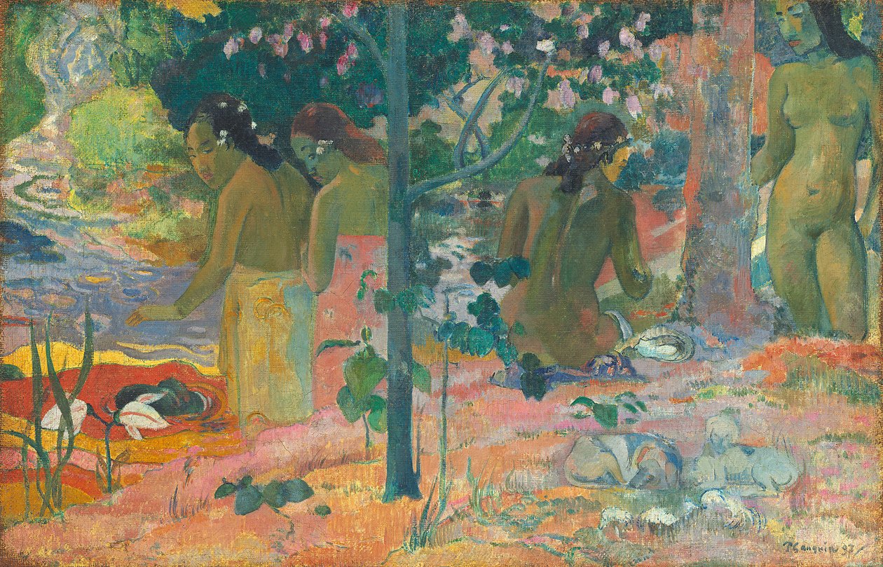 Badgästerna av Paul Gauguin