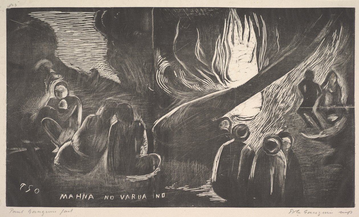 Djävulen talar, 1893-94. av Paul Gauguin
