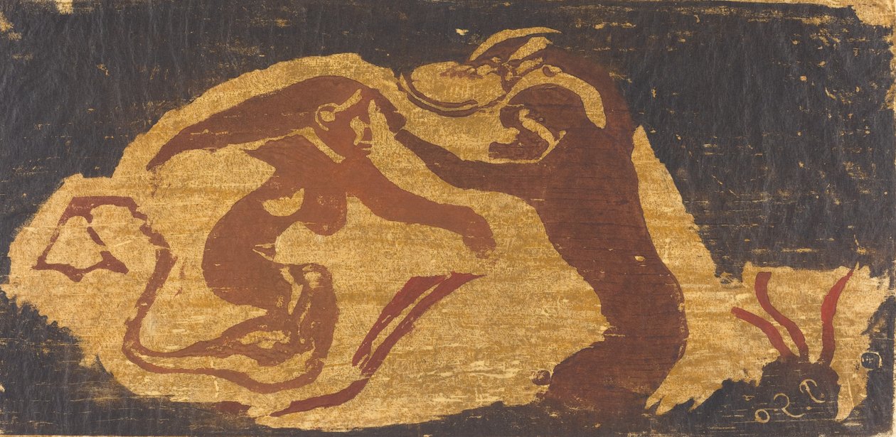 Sjöjungfrun och apan. av Paul Gauguin