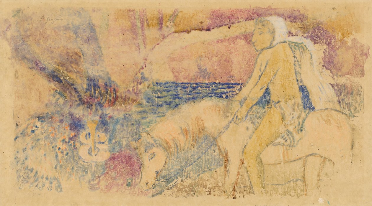 Ponny, ca. 1902. av Paul Gauguin
