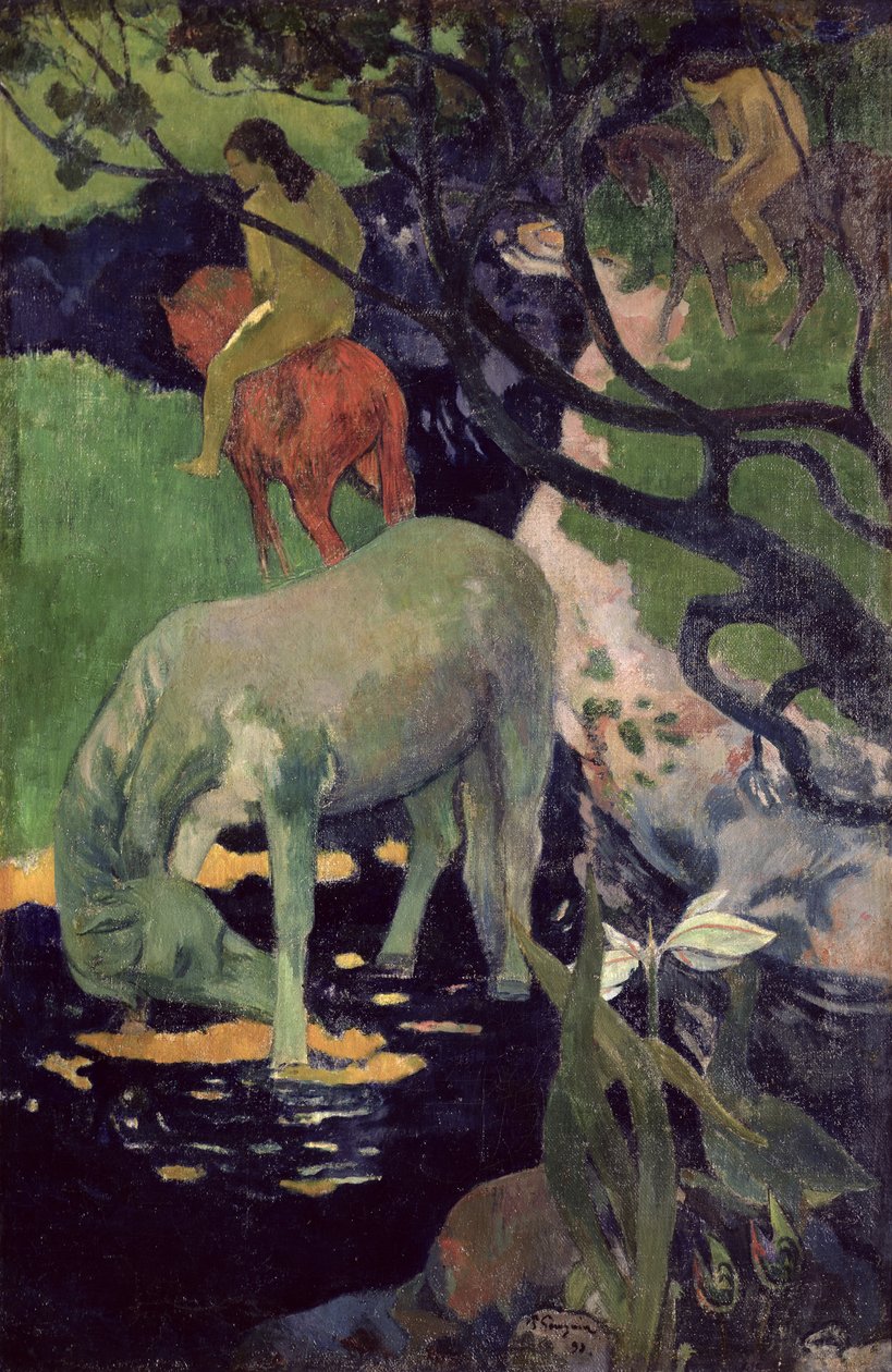 Den vita hästen, 1898 av Paul Gauguin