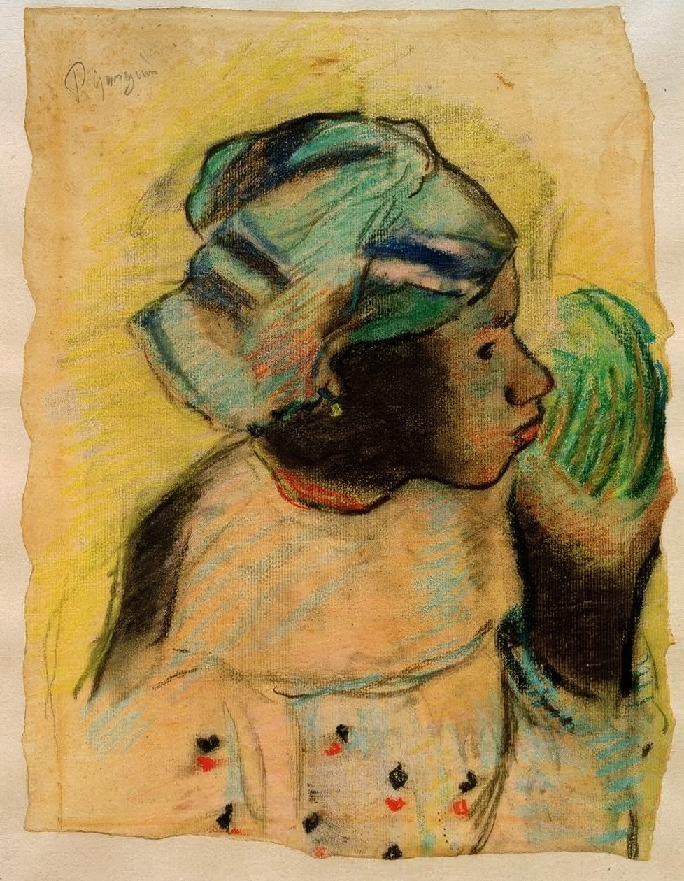 Chef för en kvinna, Martinique av Paul Gauguin