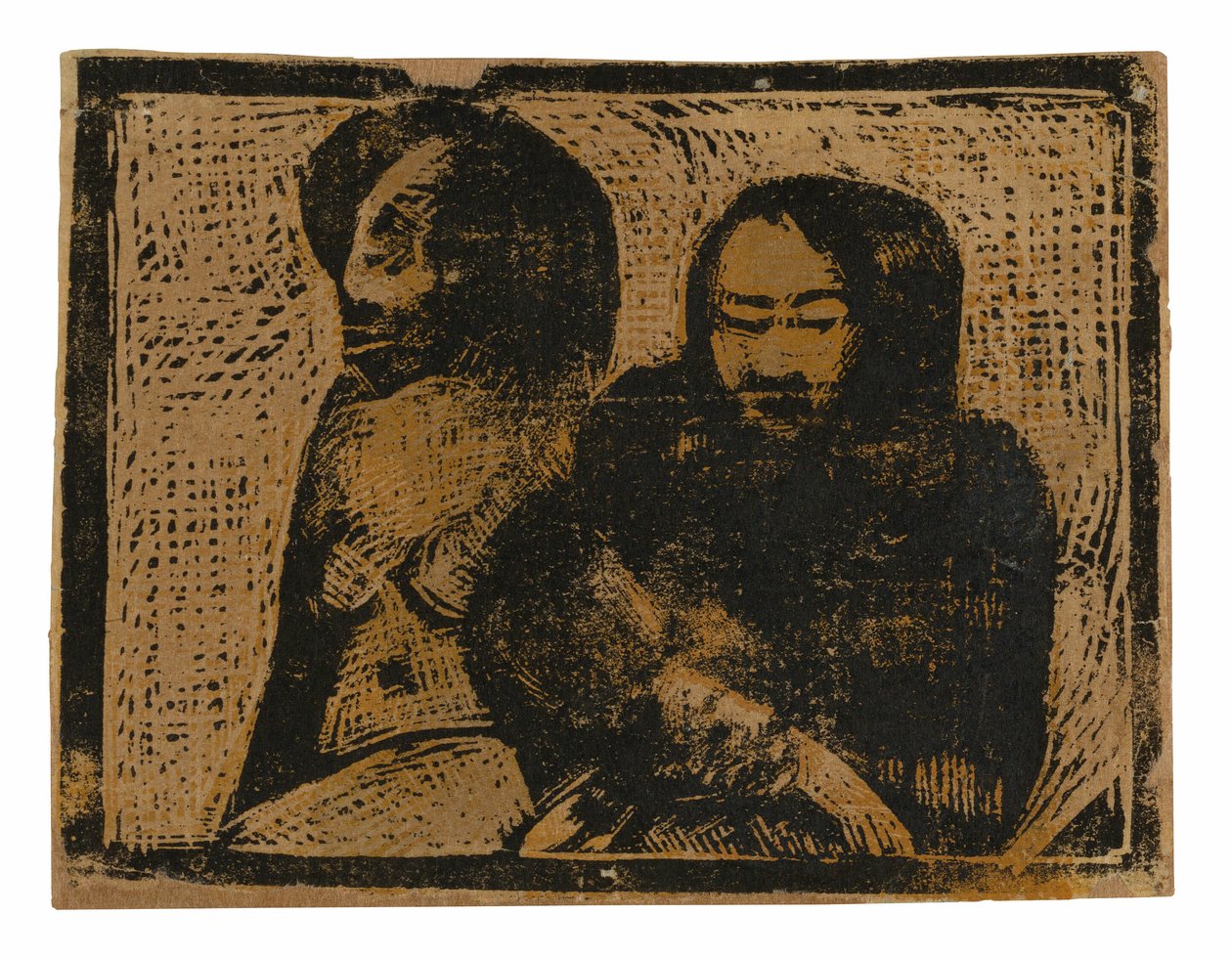 Två maorier av Paul Gauguin
