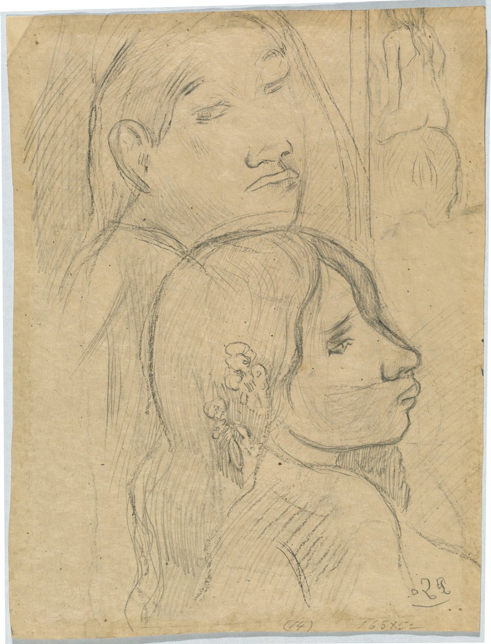 Två markiser [verso] av Paul Gauguin