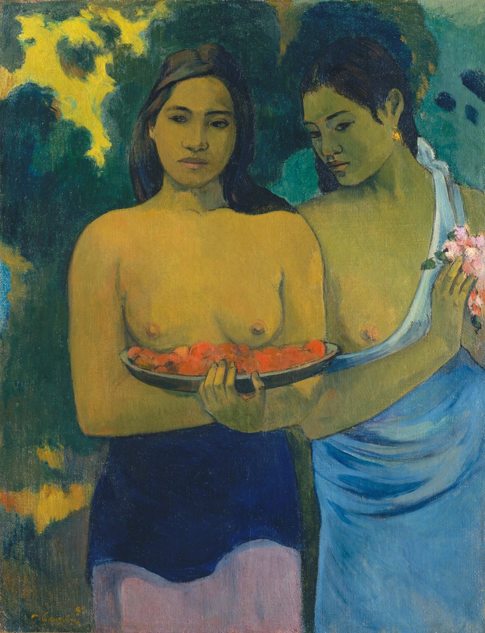 Two Tahitian Women  av Paul Gauguin