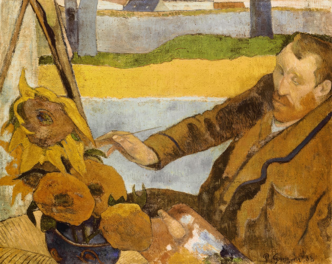 Vincent van Gogh, Sonnenblumen slipning av Paul Gauguin