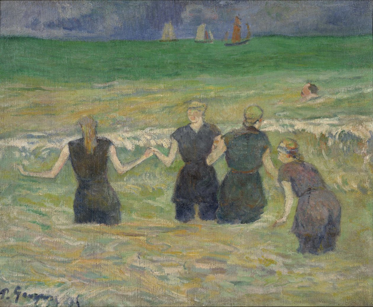 Kvinnor som badar av Paul Gauguin