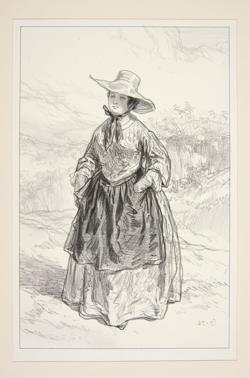 BORGERLIG. Village outfit. av Paul Gavarni