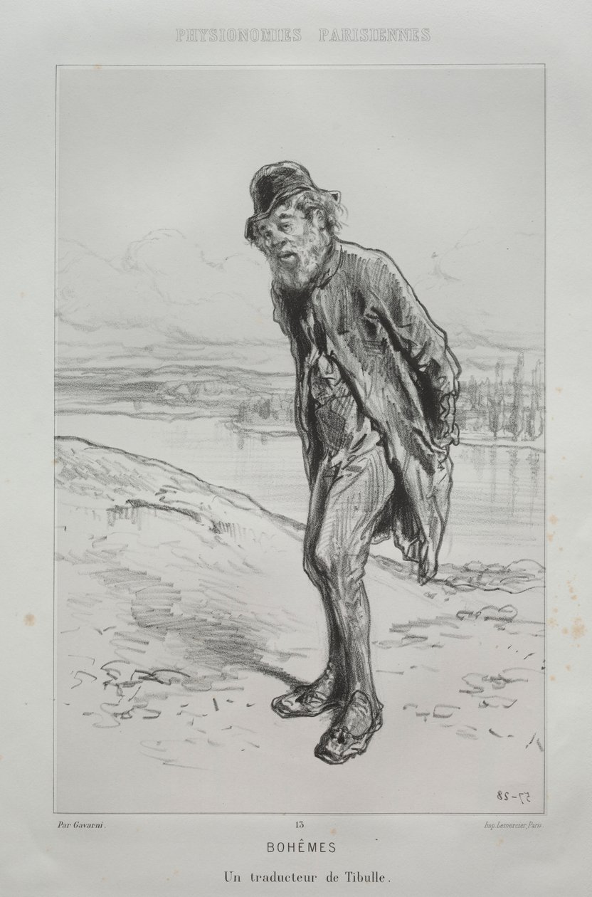 Bohemer. av Paul Gavarni