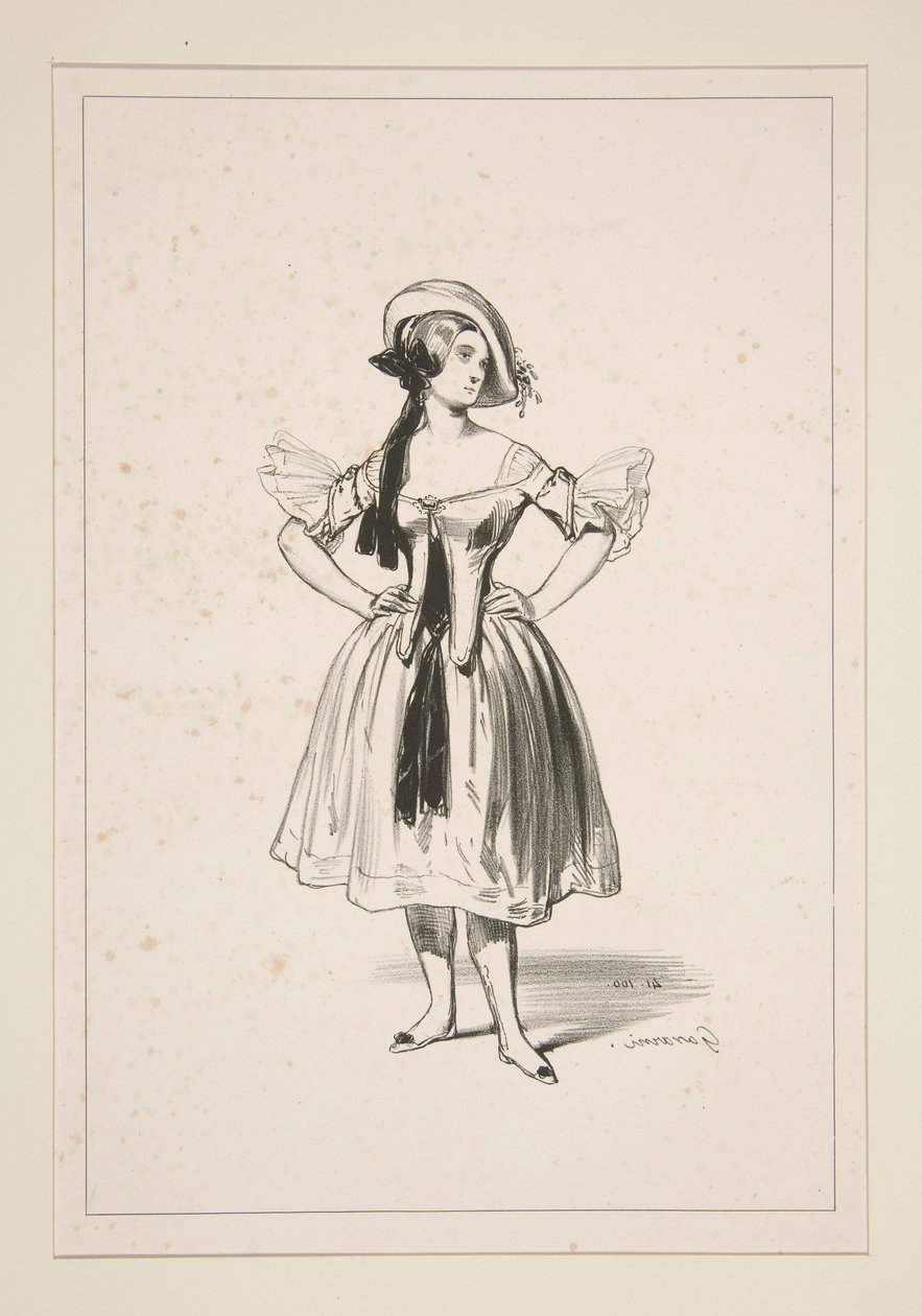 CHEVRIERE. Filtmössa. av Paul Gavarni