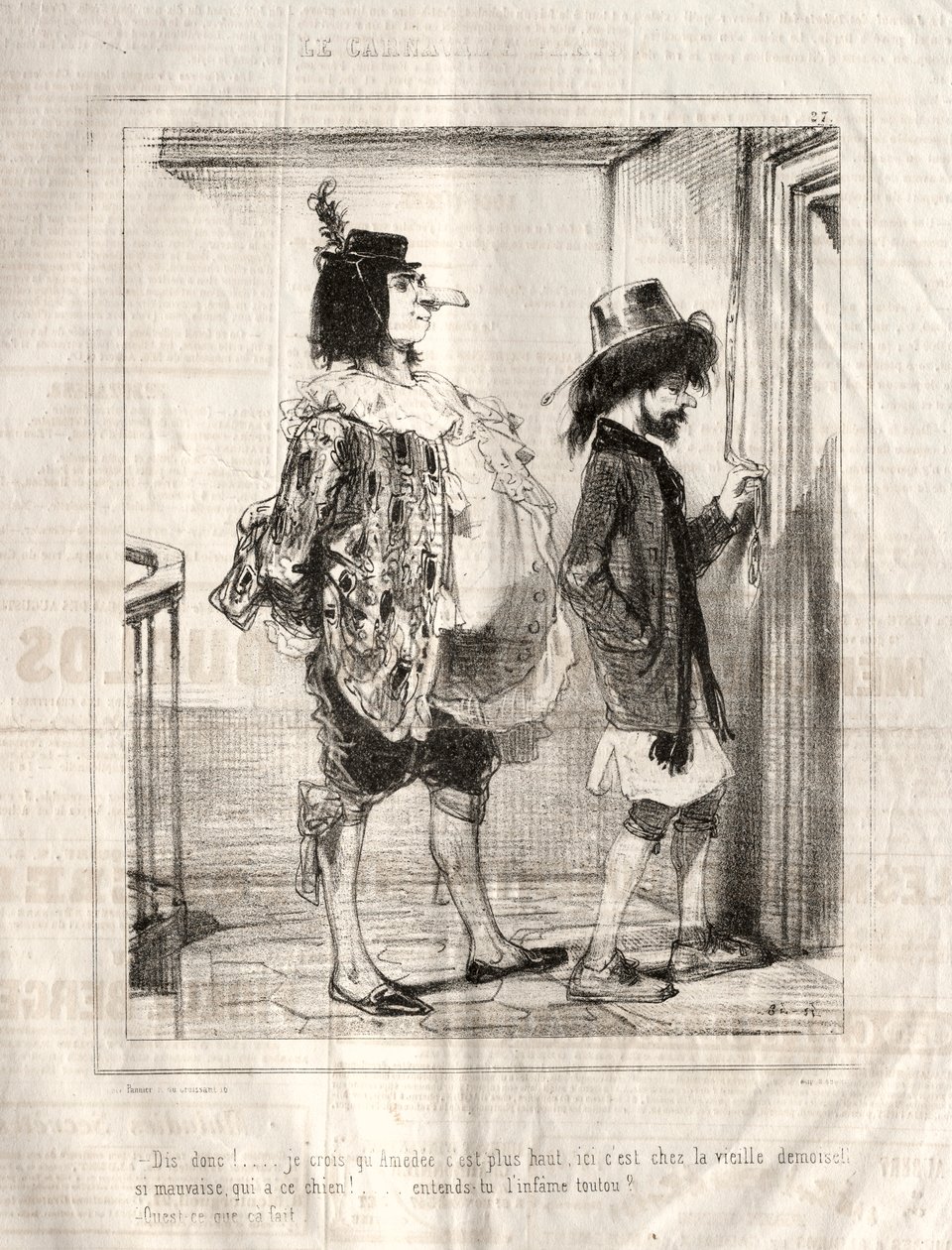 Karneval, 1841-1843. av Paul Gavarni
