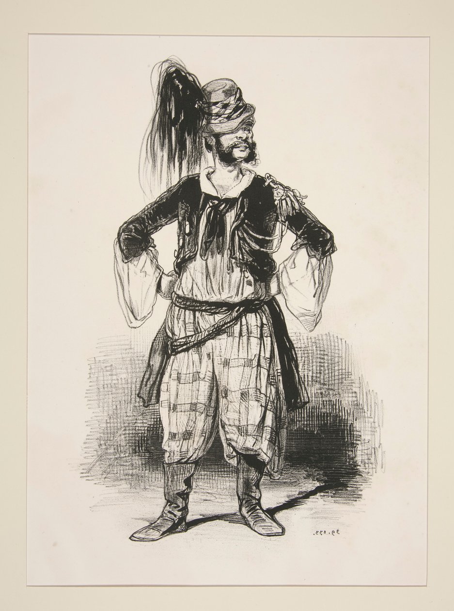 UTLÄNDSK GENERAL. av Paul Gavarni
