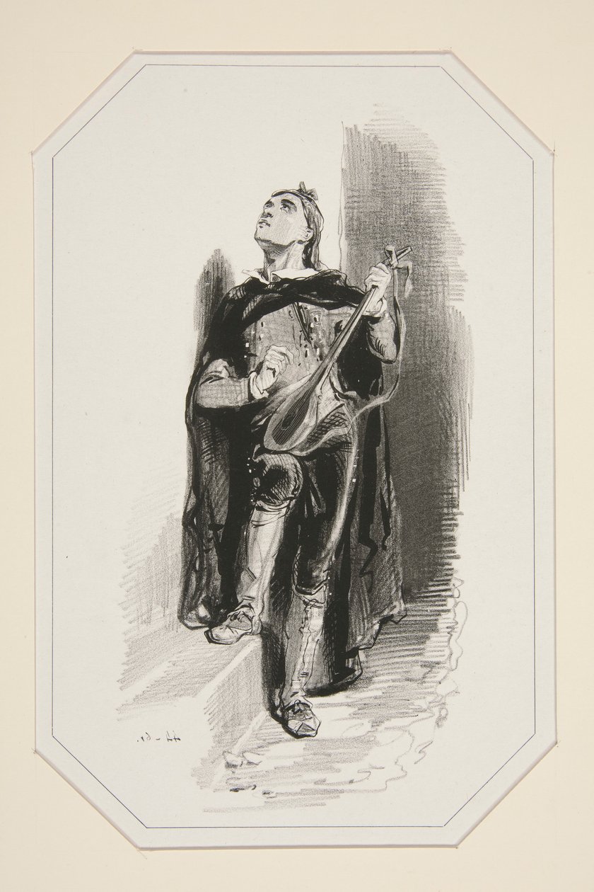 serenaden av Paul Gavarni