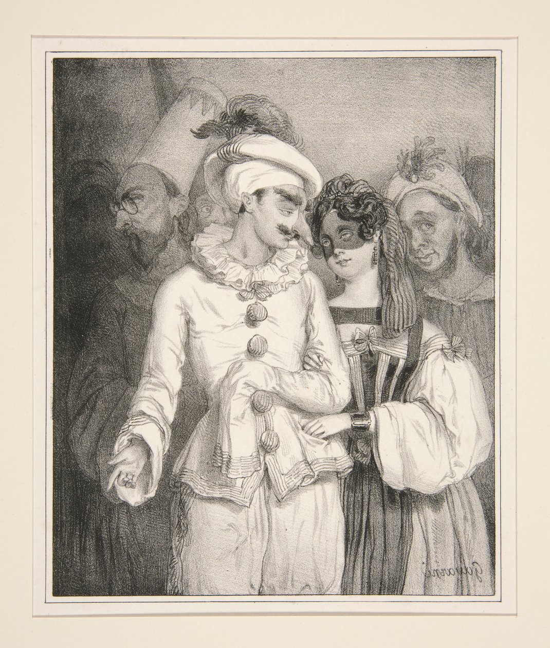 MASKERAD, d av Paul Gavarni