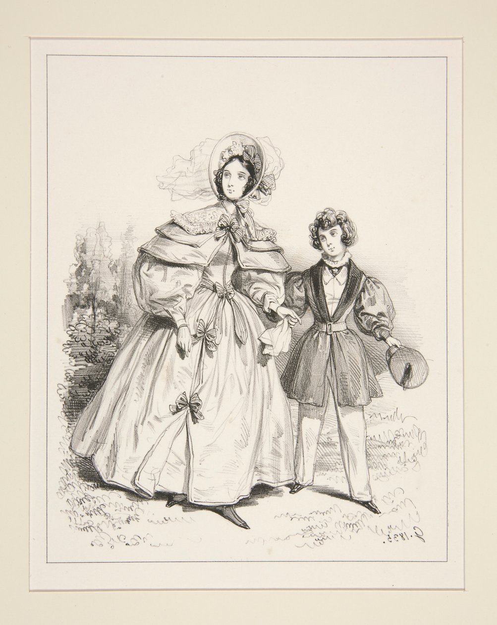 FÖRSÖRLIGHET MORGON. 1835. av Paul Gavarni