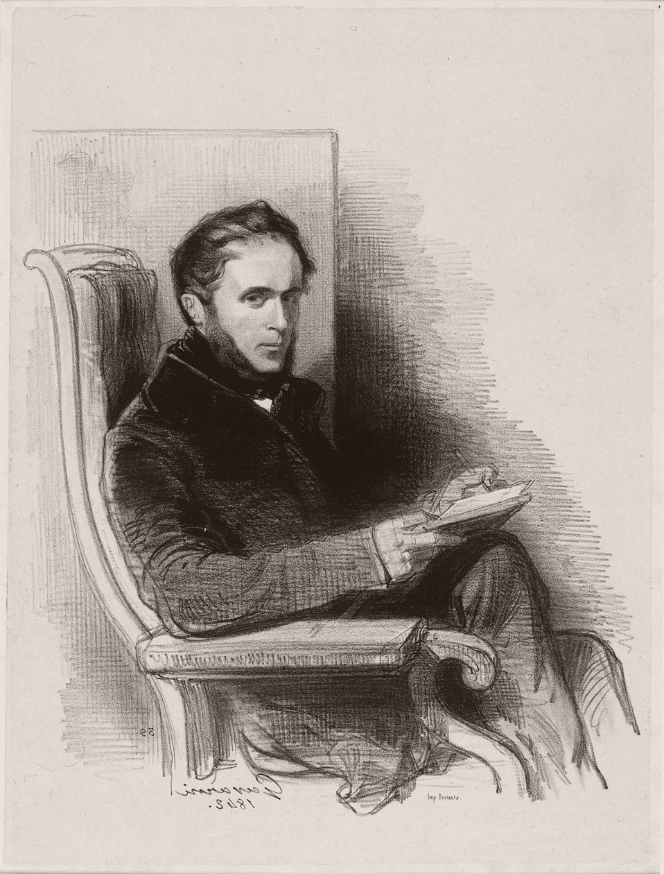 Raymond La Garrigue, 1842 av Paul Gavarni