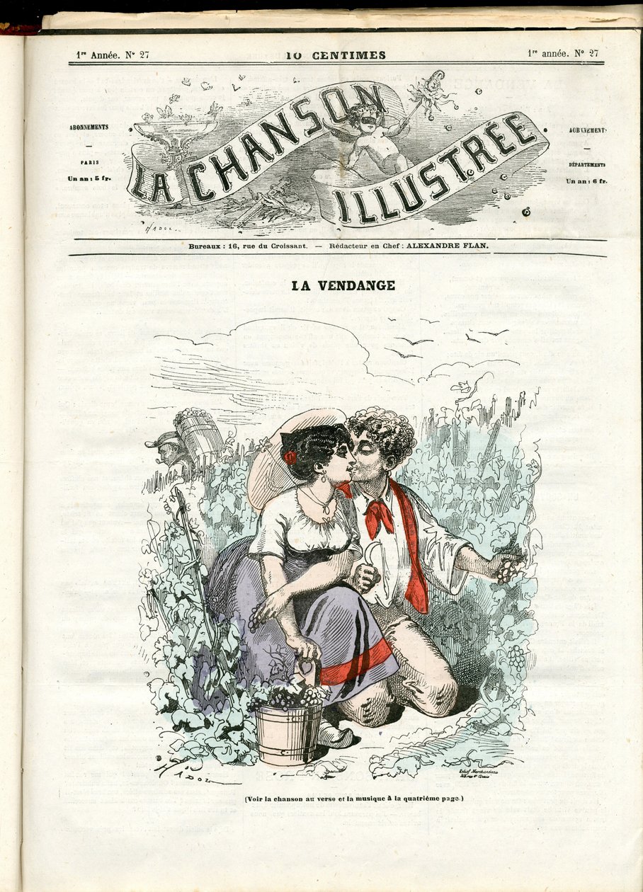 La Chanson illustree (tidning), nummer 27 av Paul Hadol