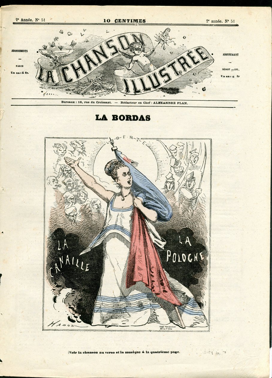 La Chanson illustree (tidning), nummer 51 av Paul Hadol