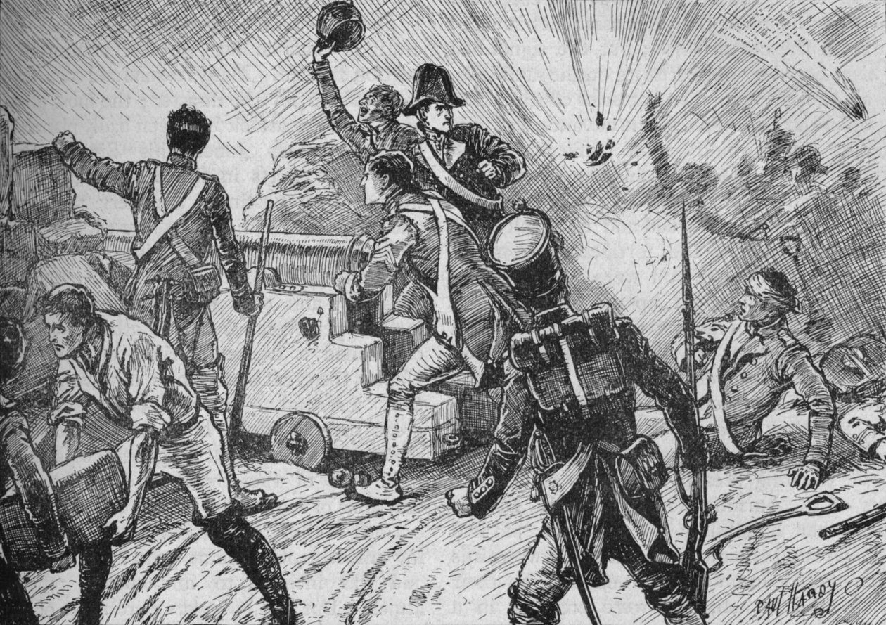 Garnisonen mötte bombardementet modigt, 1902 av Paul Hardy