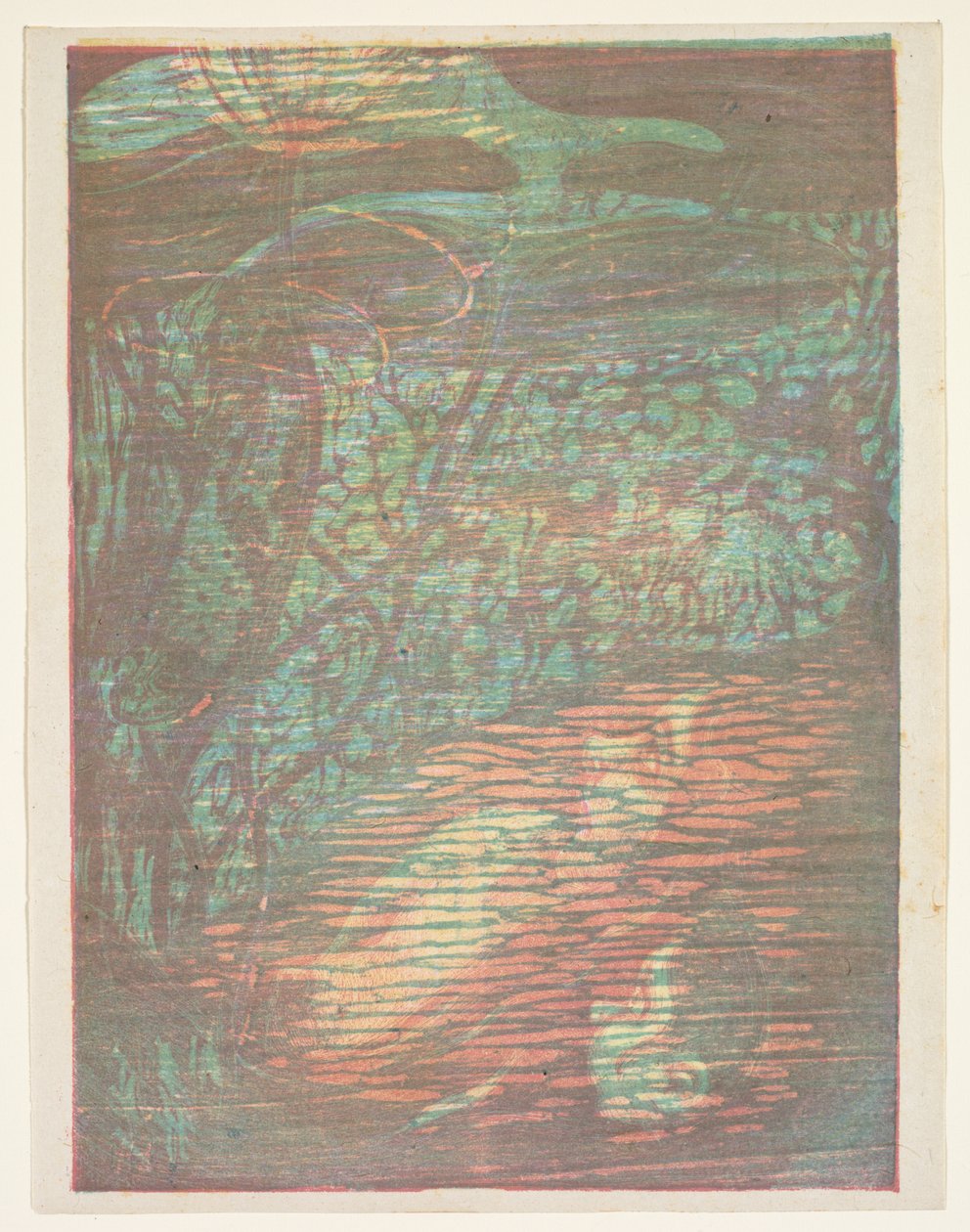 Skrämd nymf Nymphe Effraye, 1896. av Paul Herrmann