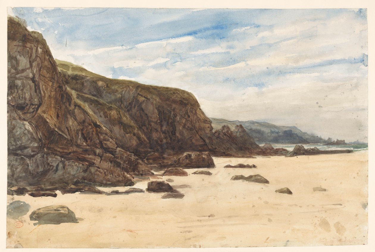 The Black Rocks, från Villers av Paul Huet