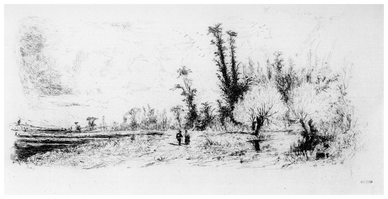 Saulaie från Paris omgivningar, c1820-1870, 1924 av Paul Huet