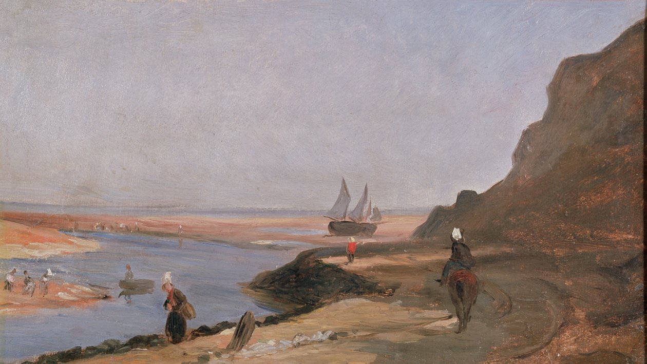 Mynningen i Trouville, 1864 av Paul Huet